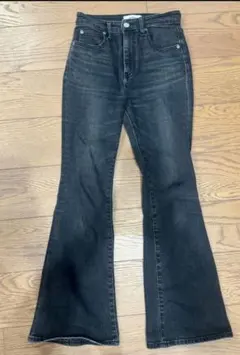 AZUL by moussy ダークグレー ブーツカットデニム S フレアパンツ