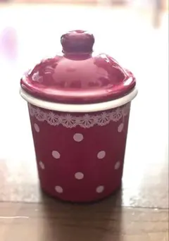 カバトンアンティーク　可愛い　ホーロー　ドット　水玉　洗面器　タライ　レア カバトン様専用アンティーク 可愛い ホーロー ドット 水玉 洗面
