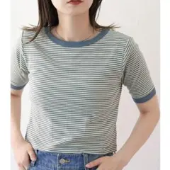 kastane Miller別注カップ付きチビTee ボーダーTシャツ