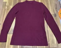 UNIQLO バーガンディ 長袖ニット M