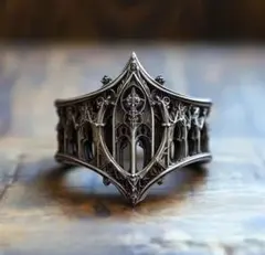 ボヘミアン　ゴシック　シルバーリング　アンティーク15号　メンズ　ヴィンテージ