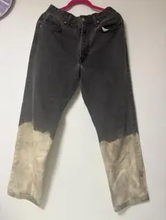 Levi's 550 ブラックグラデーションデニム W33 L32 加工