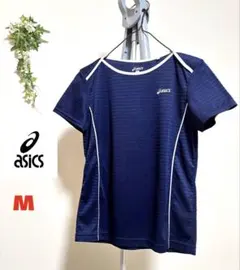 【asics】【Mサイズ】【美品】アシックス　レディース　半袖 Tシャツスポーツ