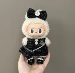 ラブブ洋服Labubuぬいぐるみ着ぬい服 17cm着せ替え服トレンド 3点セット