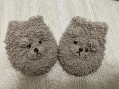 ジェラートピケ クマの顔デザイン ベビー用靴下