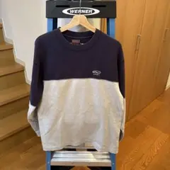 【ヴィンテージ】VANS ネイビー グレー XL スウェット