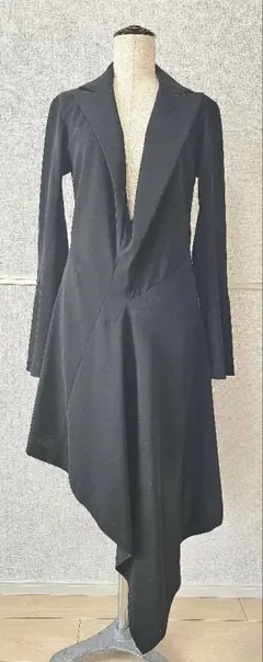 JUNYA WATANABE　コムデギャルソン黒　ロングテーラードジャケットのサムネイル