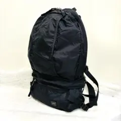 【2-way】PORTER Backpack, Waist Pouch, Body Bag, Nylon, Black