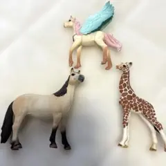 シュライヒ　ユニコーン・馬・キリン フィギュアセット　正規品