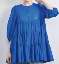 新品】STYLEDELI デコルテピンタックチュニックブラウス スタイルデリ