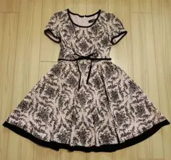 レストローズ フロッキー柄ワンピース