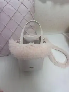 LilyBrown 2Way チュール切り替えバッグ ピンク