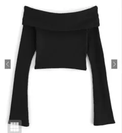 GRL グレイル オフショルフレアスリーブテレコトップス[dk1070]