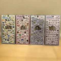 ジュエルプチドロップステッカー　4枚セット　正規品　もちもちぱんだ他　ボンドロ