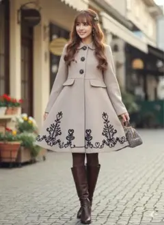 DOLLY GIRL by ANNA SUI キャメル コート S