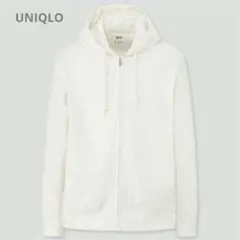 ユニクロ エアリズム UVカット フルジップ パーカー ホワイト Ｓ ほぼ未使用