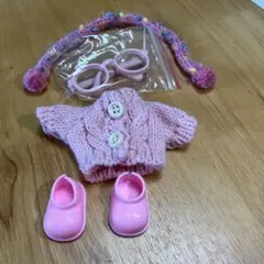 ラブブ ぬいぐるみ服 4点セット 推し活 LABUBU 着せ替え 靴 ぬい服