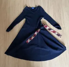 ブルーレーベル クレストブリッジ ワンピース CBチェック リボン