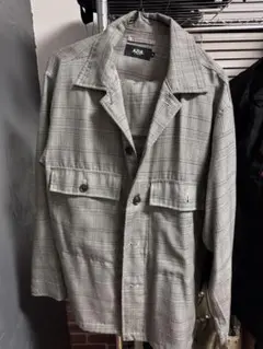 AZUL チェック柄 シャツジャケット セットアップ　グレー系