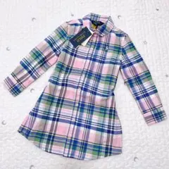 新品未使用タグ付き　ラルフローレン　チェック　ワンピース　110