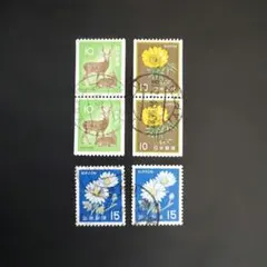 使用済切手】普通 第4次ローマ字入り 伐折羅大将500円 30枚 昭和49年