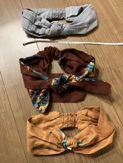 ハンドメイド ヘアバンド 3個セット