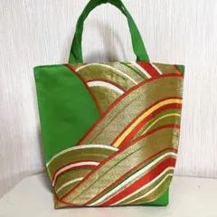 帯リメイク　ミニトートバッグ　306