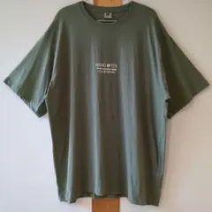 HANG TEN サーフ系 ワンポイントロゴ 半袖Tシャツ カーキ 5Lサイズのサムネイル