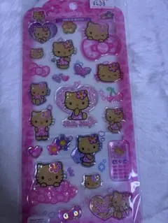 ドロップジュエリーシール　サンリオ　キティ日焼け