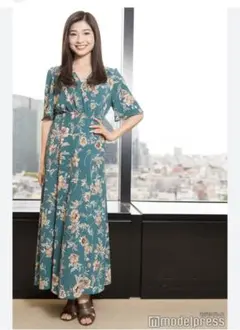 FRAY I.D ビンテージプリントカシュクールワンピース フレイアイディー