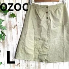 【OZOC】オゾック ミニスカ L フロントボタン Aライン 美品のサムネイル