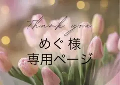 めぐ 様　専用ページ