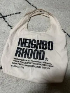 NEIGHBORHOODトートバッグ ホワイト　訳あり　サンプル品のサムネイル