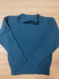 90s ラルフローレン　Ralphタートルネックウールニット