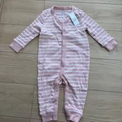 baby gap ロンパース 6-9ヶ月 ピンクストライプ65