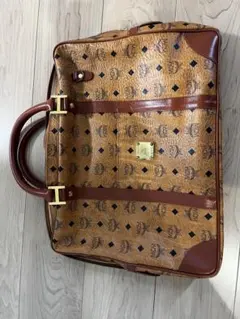 MCM レザーボストンバッグ ブラウン/ベージュのサムネイル