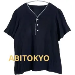 ABITOKYO 半袖 ブラウス 黒のサムネイル