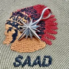 サード SAAD 大型 サンシンボル コンチョ レザー キーホルダー