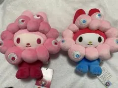 マイメロディ ミャクミャク M なりきりぬいぐるみ2個セット 推しカラー会場限定
