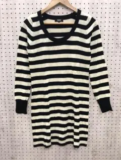 00’s アーバン ロック インディースリーズ 古着 ボーダーニットワンピースのサムネイル