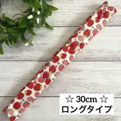 ハンドメイド　水筒肩紐カバー　スナップ　いちご　赤