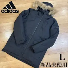 新品　アディダス 中綿コート M PAVE FUR パーカーコート ブラック　L