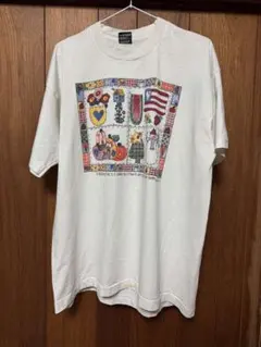 90s ヴィンテージTシャツ アメリカ 国旗 カジュアル vintage