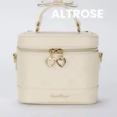 ALTROSE アルトローズ　バニティバッグ　アイボリー　2way