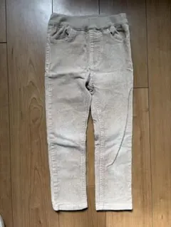 ベージュ ゴムウエスト パンツ