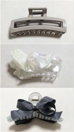 【3点セット】レディース ヘアクリップ バンスクリップ