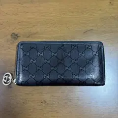 GUCCI ラウンドファスナー長財布GGインプリメ