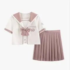 セーラー服 3点セット ピンク S