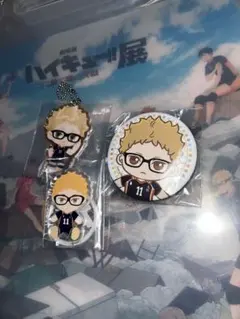 ハイキュー!! アクリルスタンド・缶バッジセット　月島蛍くん