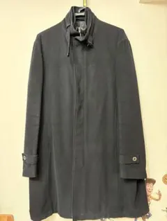 【超美品】バーニーズニューヨーク カシミア100% コート M ダークグレー 超美品】バーニーズニューヨーク カシミア100% コート M ダークグレー